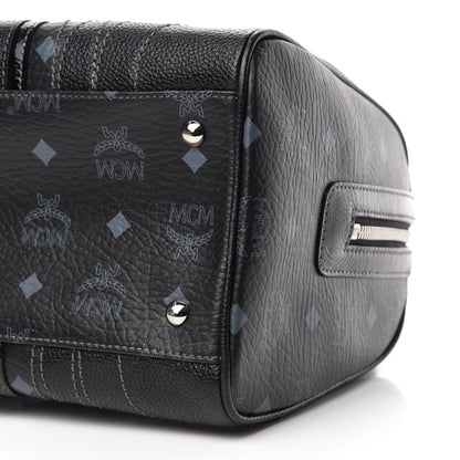 MCM Visetos Small Boston Bag Black 7 of 12
