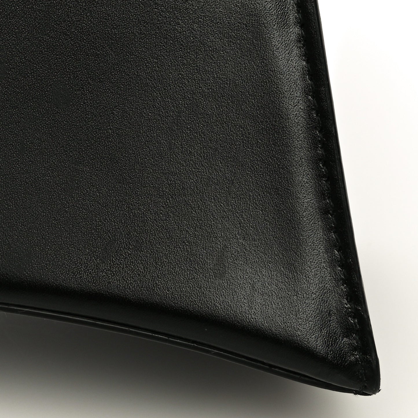 Shiny Box Calfskin Small Hourglass Top Handle Bag Black