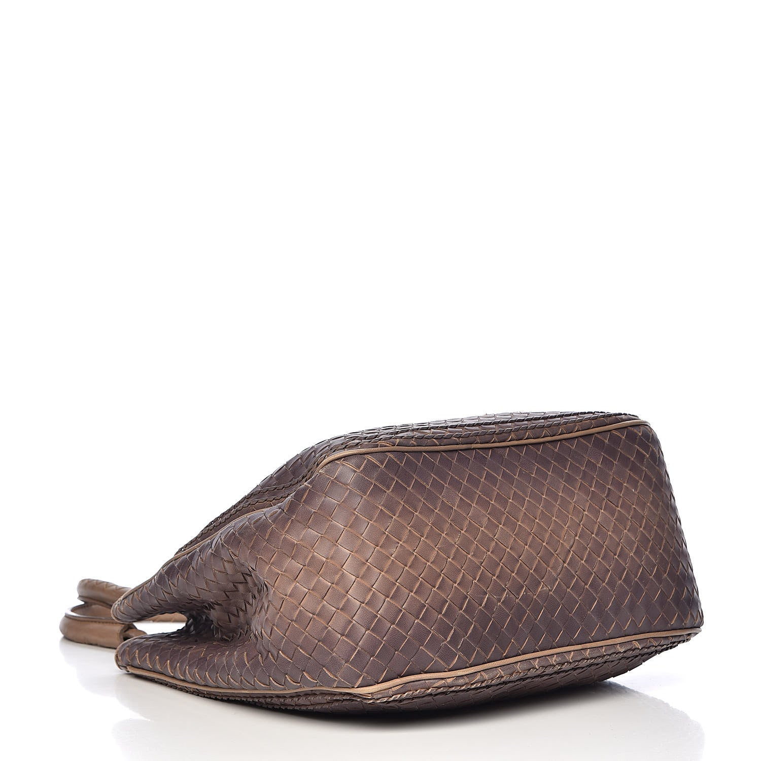 Bottega Veneta Nappa Intrecciato Ombre Shoulder Bag Camel 4 of 12