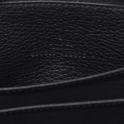 Gucci Calfskin Logo Zip Around Card Case Black 6 of 9