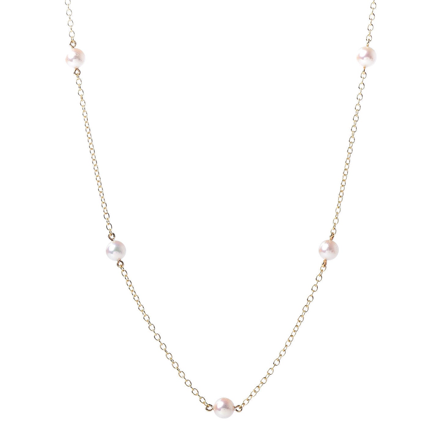 18K Yellow Gold 5-5.5mm Elsa Peretti Pearls By The Yard Necklace