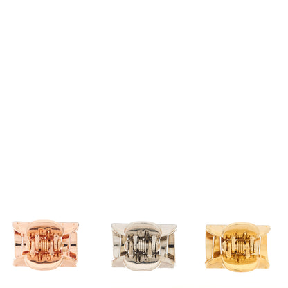 Louis Vuitton Metallic Nanogram Hair Accessories Gold Rose Gold Silver 4 of 6