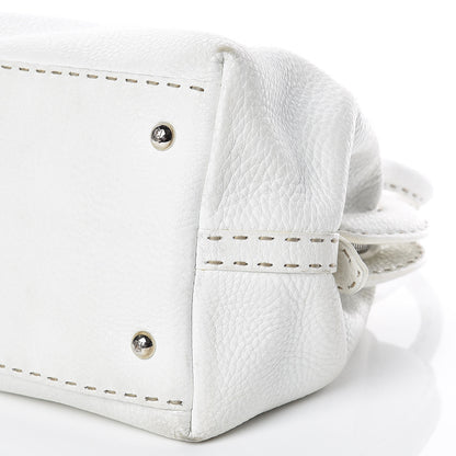 Fendi Calfskin Romano Selleria Adele 1328 Bag White 23 of 38