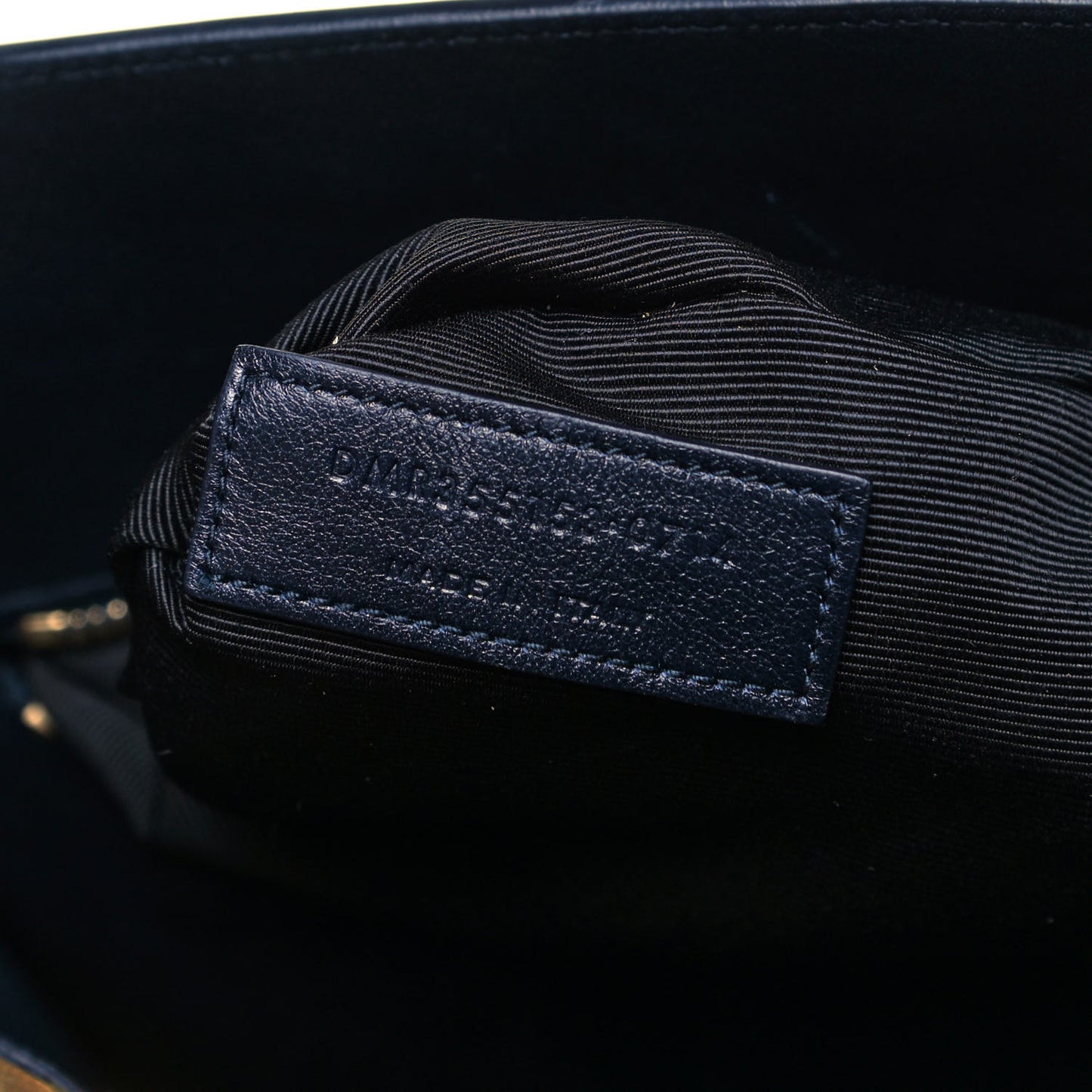 Calfskin Small Sac De Jour Navy