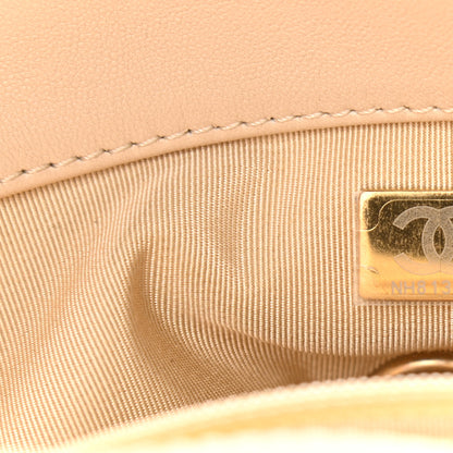 Chanel Lambskin Quilted Medium Chanel 19 Flap Beige 7 of 9