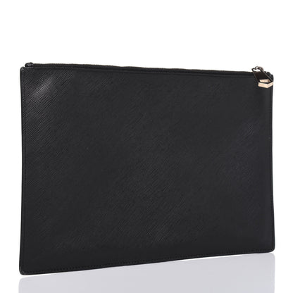Givenchy Textured Coated Canvas Madonna Print Large Flat Zip Pouch 3 of 14
