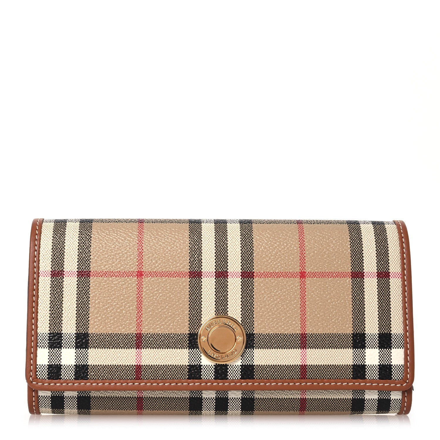 Burberry Halton Vintage Check Continental Wallet Archive Beige 1 of 13