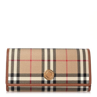 Burberry Halton Vintage Check Continental Wallet Archive Beige 1 of 13