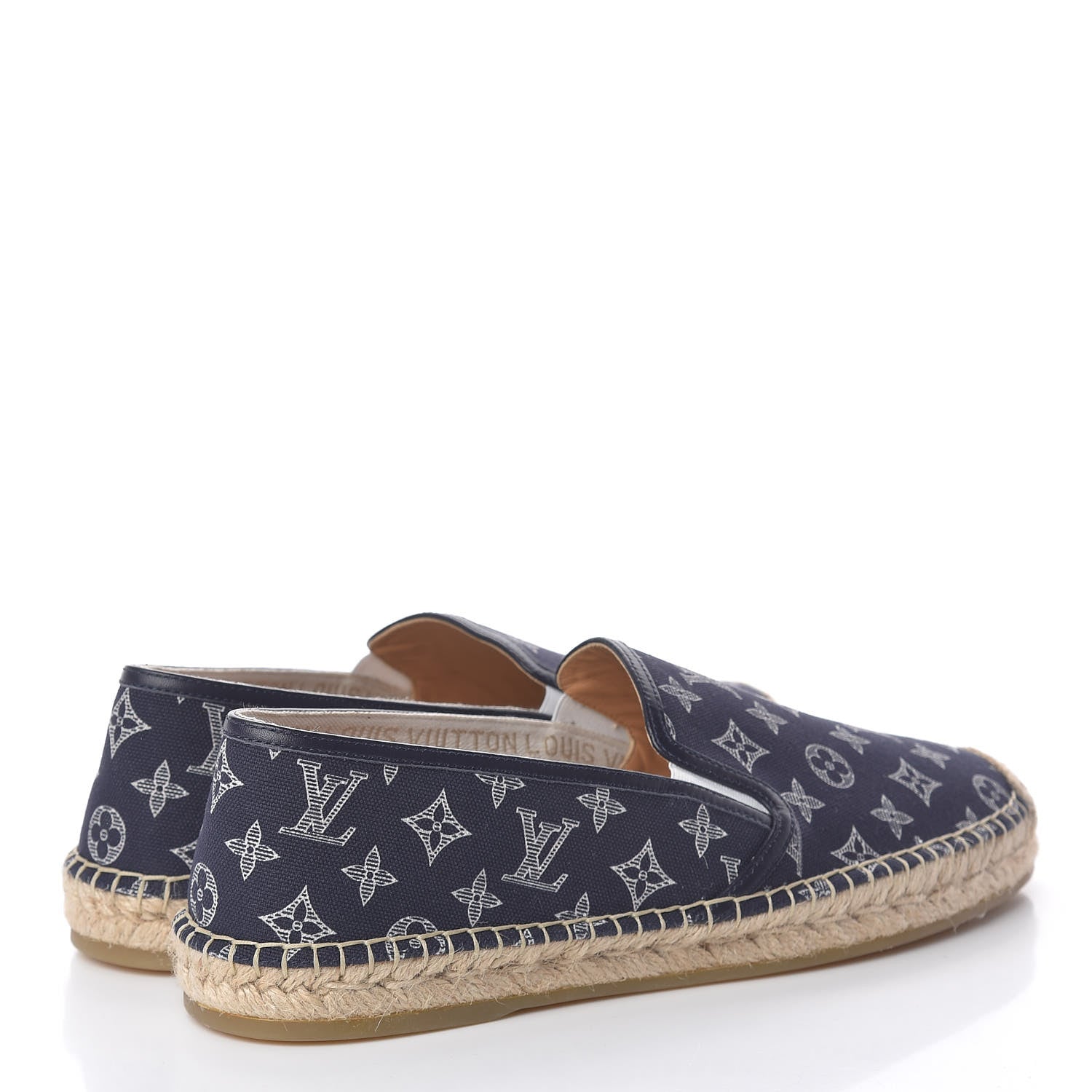 Louis Vuitton Monogram Canvas Mens Bidart Espadrilles 8.5 Marine 4 of 7