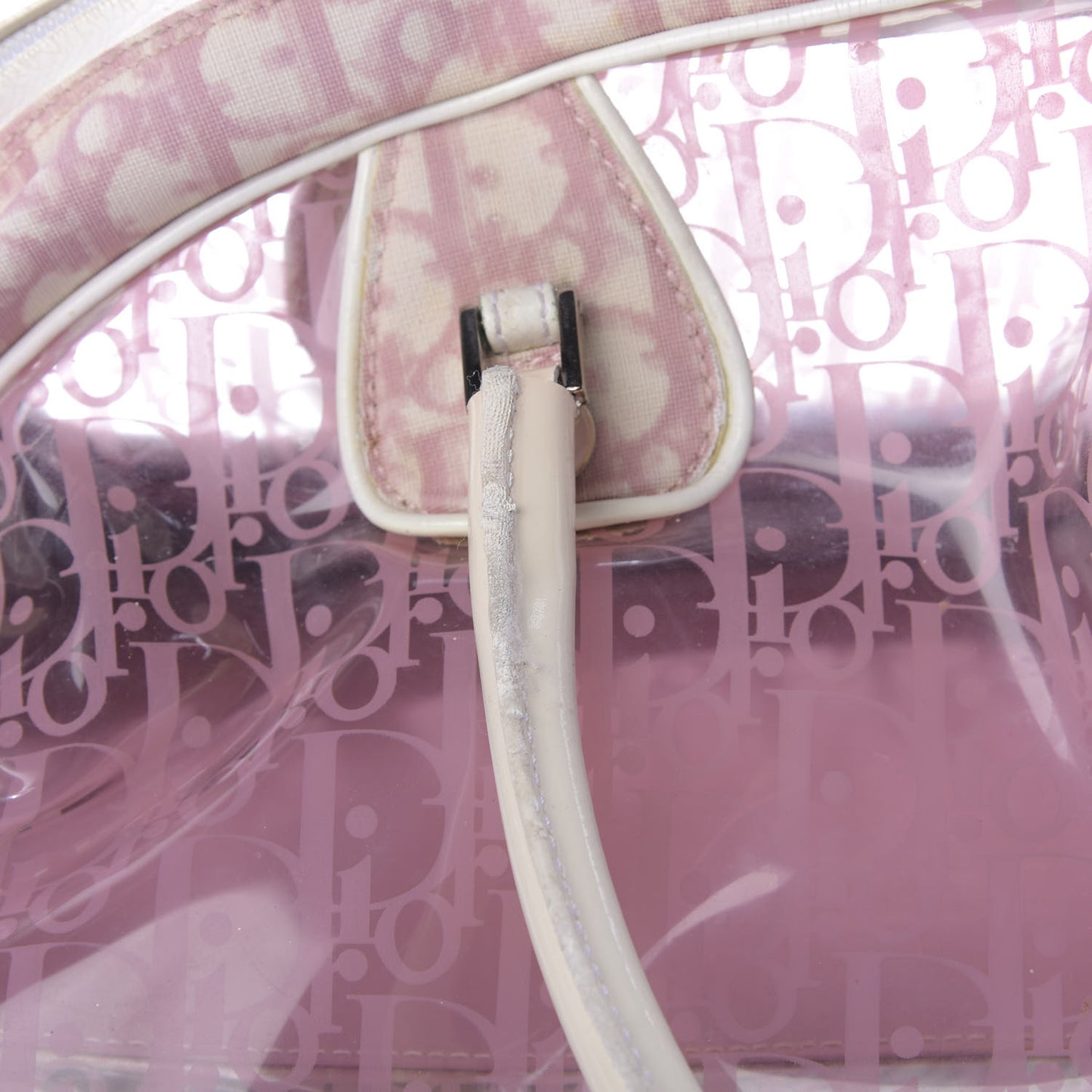 Monogram PVC Bowler Pink