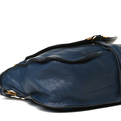 Chloe Calfskin Medium Marcie Satchel Royal Navy 10 of 13
