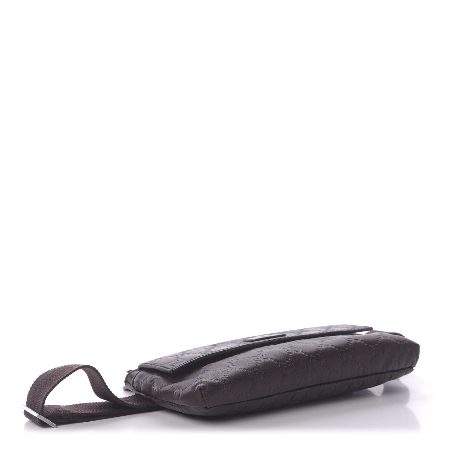 Guccissima Waist Belt Bag Dark Brown