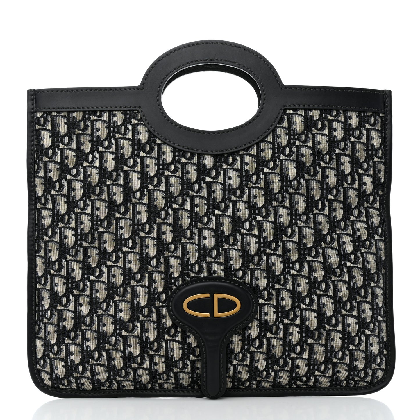 Oblique Fold Over Clutch Blue