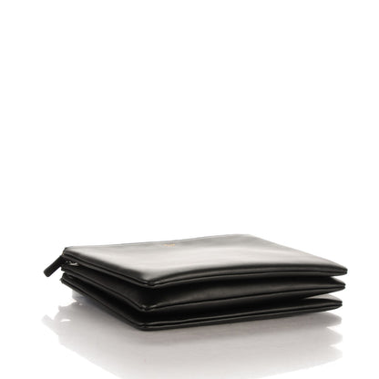 Celine Lambskin Large Trio Crossbody Bag Black 4 of 8
