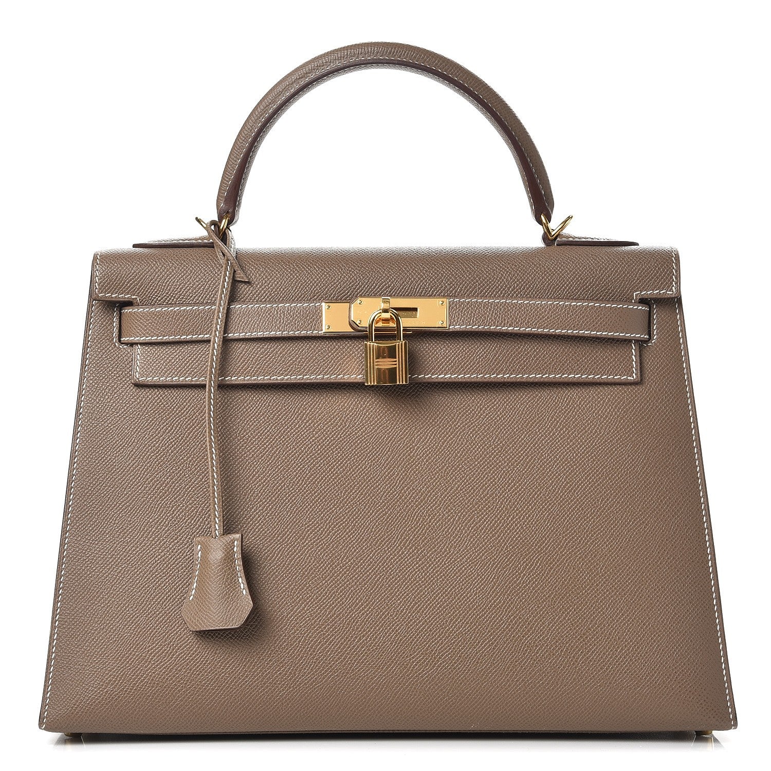 Hermes Epsom Kelly Sellier 32 Etoupe 1 of 34