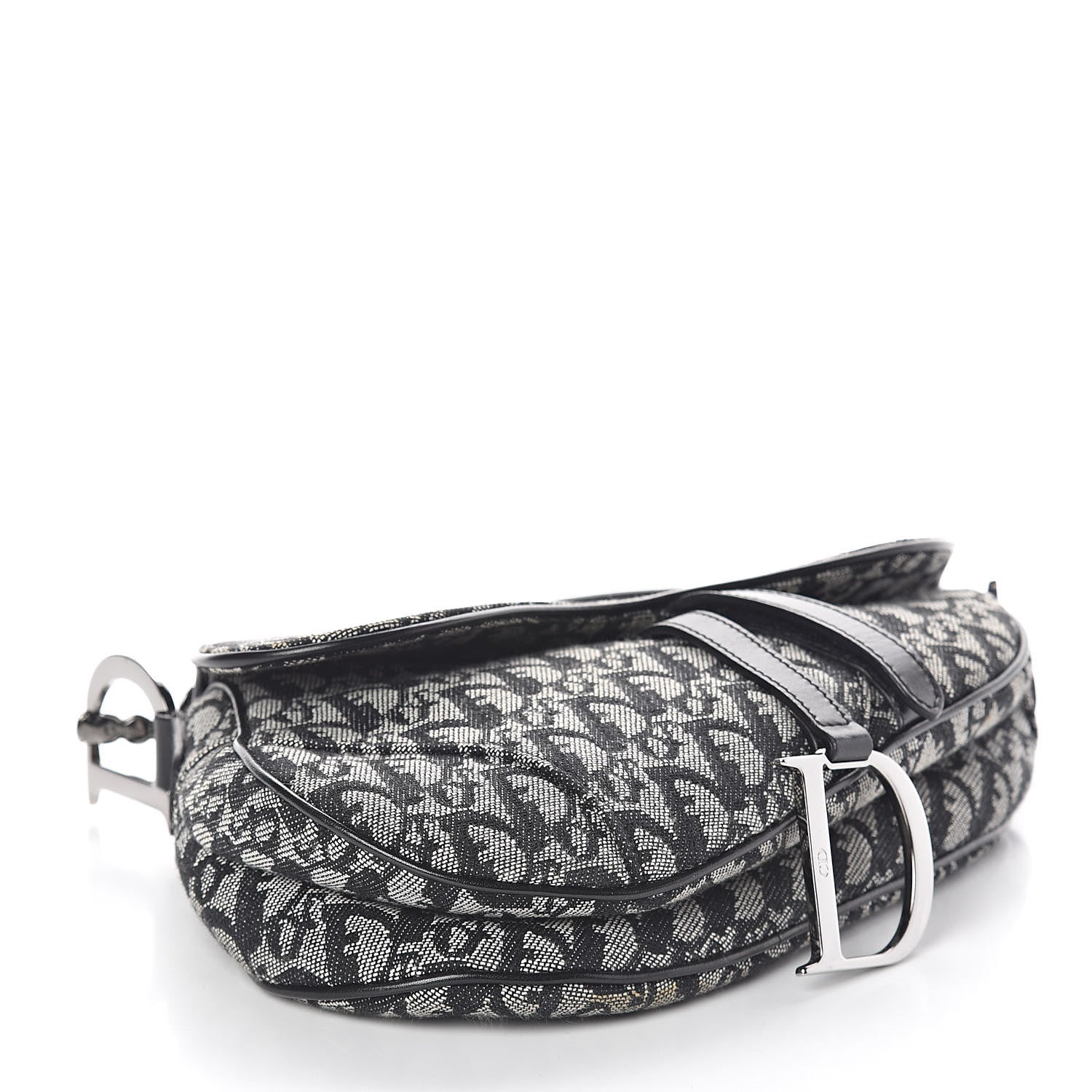 Christian Dior Monogram Saddle Bag Blue 4 of 9