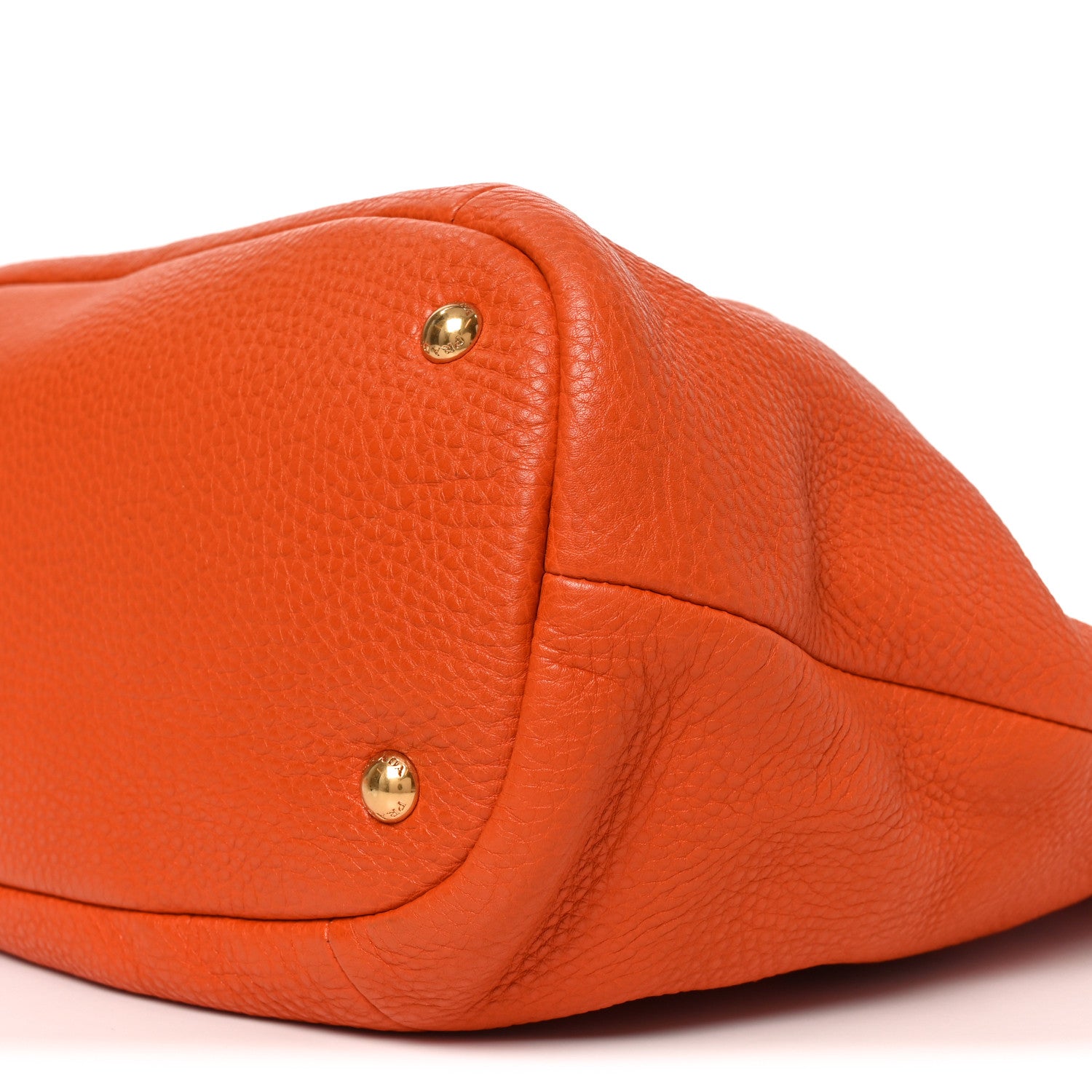 Prada Vitello Daino Shopping Tote Papaya 1852664 – FASHIONPHILE