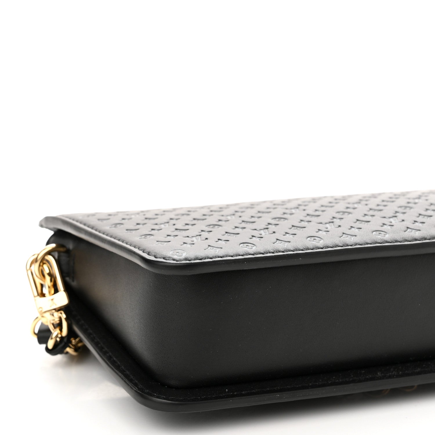 Louis Vuitton Calfskin Nanogram Embossed Lexington Pouch Black 8 of 10