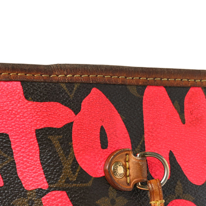 Louis Vuitton Monogram Graffiti Neverfull GM Fuchsia 12 of 17