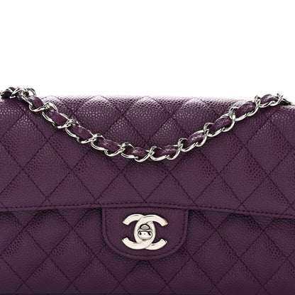 Chanel Caviar Quilted East West Flap Purple 8 of 10