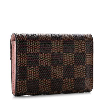 Louis Vuitton Damier Ebene Rosalie Coin Purse Rose Ballerine 3 of 10