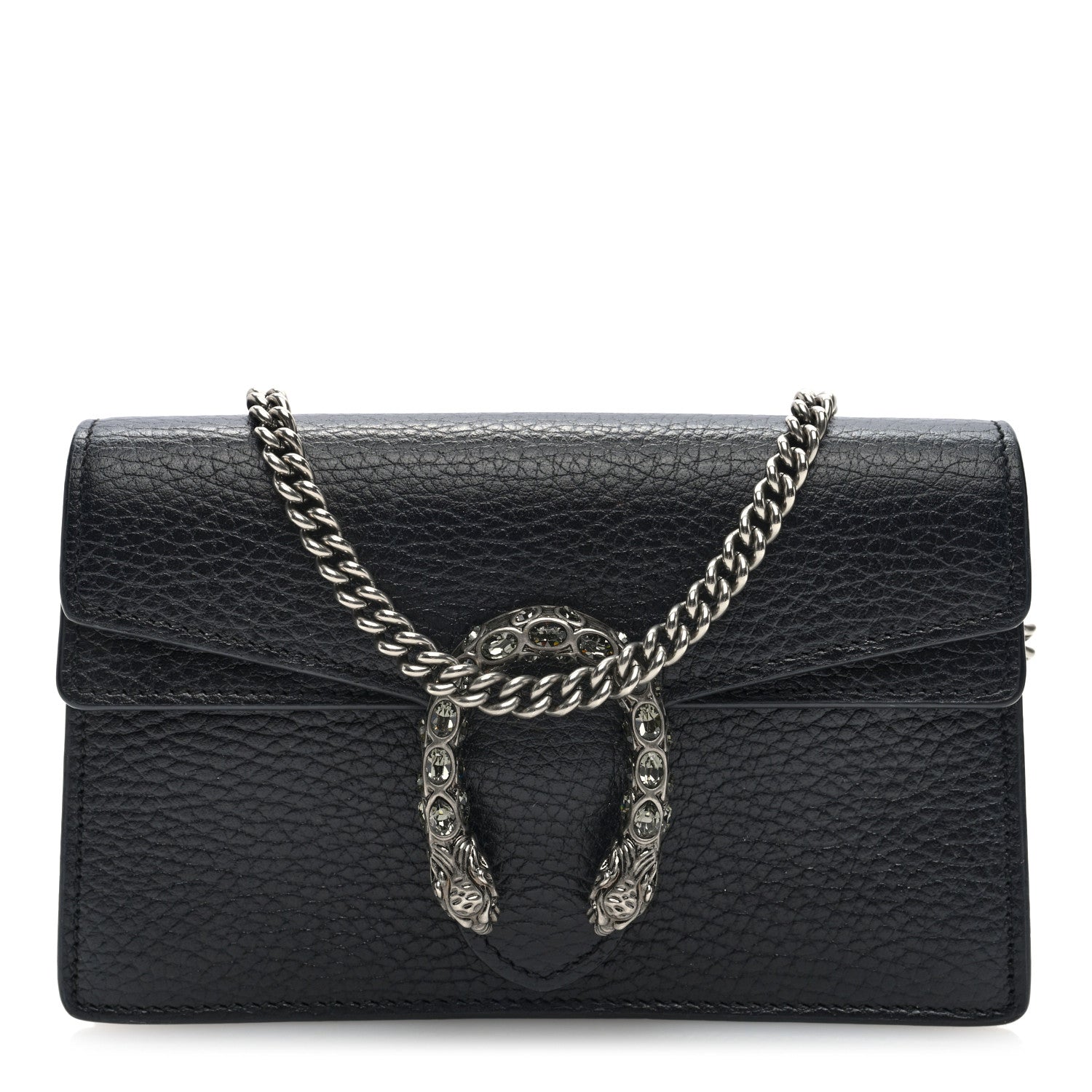 Gucci Calfskin Super Mini Dionysus Shoulder Bag Black 1 of 10
