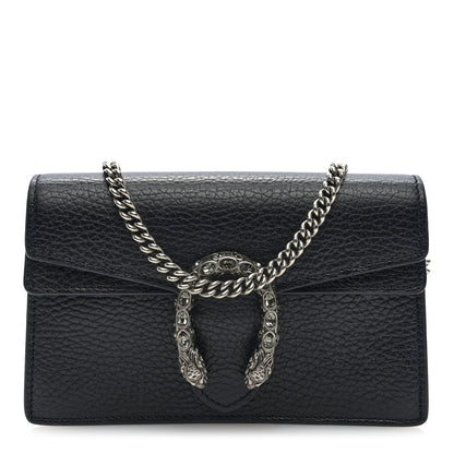 Gucci Calfskin Super Mini Dionysus Shoulder Bag Black 1 of 10