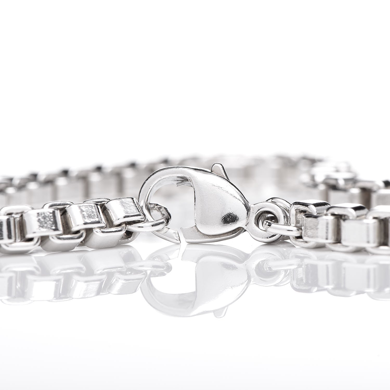 Tiffany Sterling Silver 4mm Venetian Link Bracelet 4 of 6