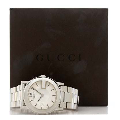 Gucci Stainless Steel 36mm G-Round Quartz Watch White 5 of 5