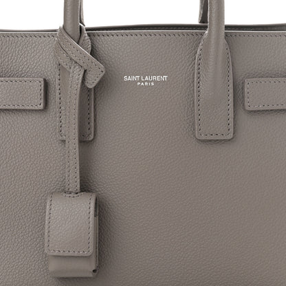 Saint Laurent Grained Calfskin Nano Sac De Jour Fog 8 of 10