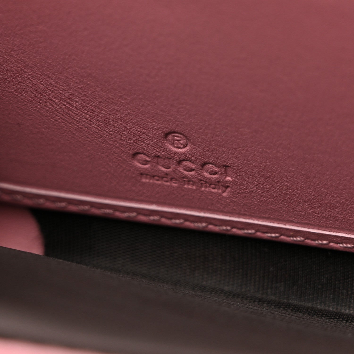 Gucci Guccissima Icon Zip Around Wallet Carmine Rose 6 of 10