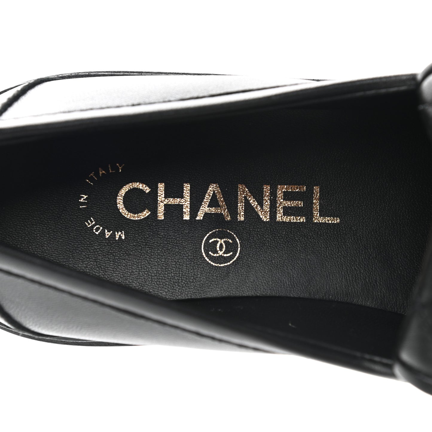 Lambskin Quilted CC Turnlock Loafers 37 Black