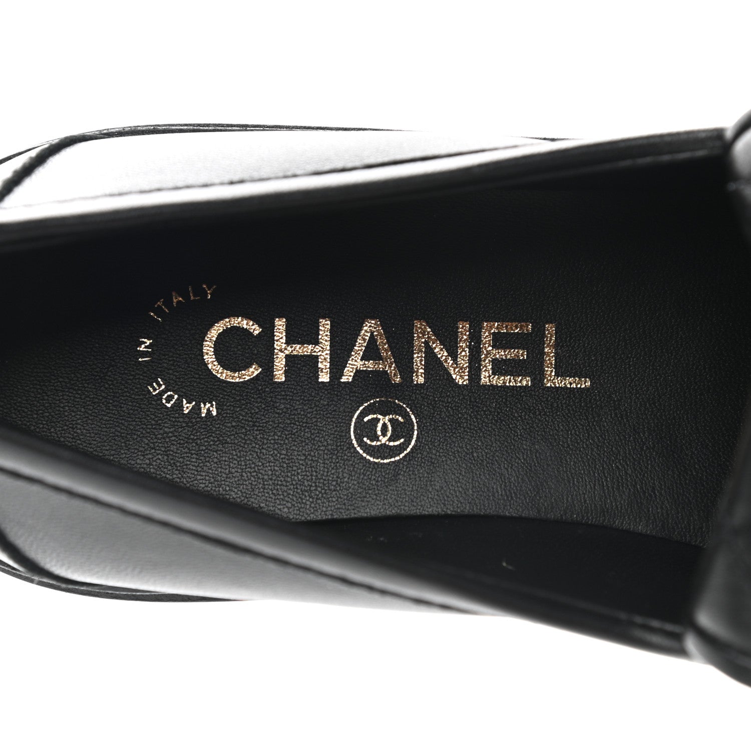 Chanel Lambskin Quilted CC Turnlock Loafers 37 Black 6 of 9