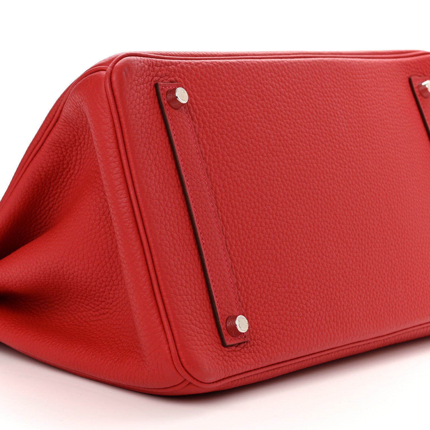 Hermes Togo Horseshoe Birkin 35 Rouge Casaque 9 of 12