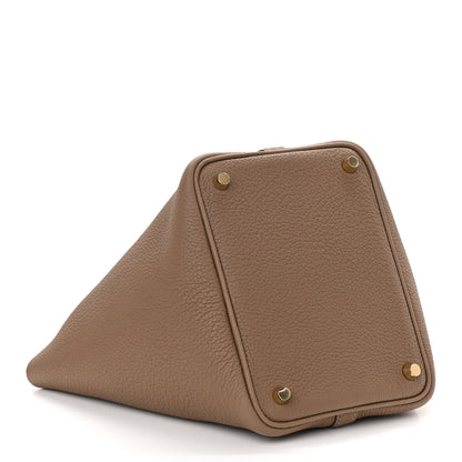 Hermes Taurillon Maurice Picotin Lock 18 PM Beige De Weimar 4 of 11