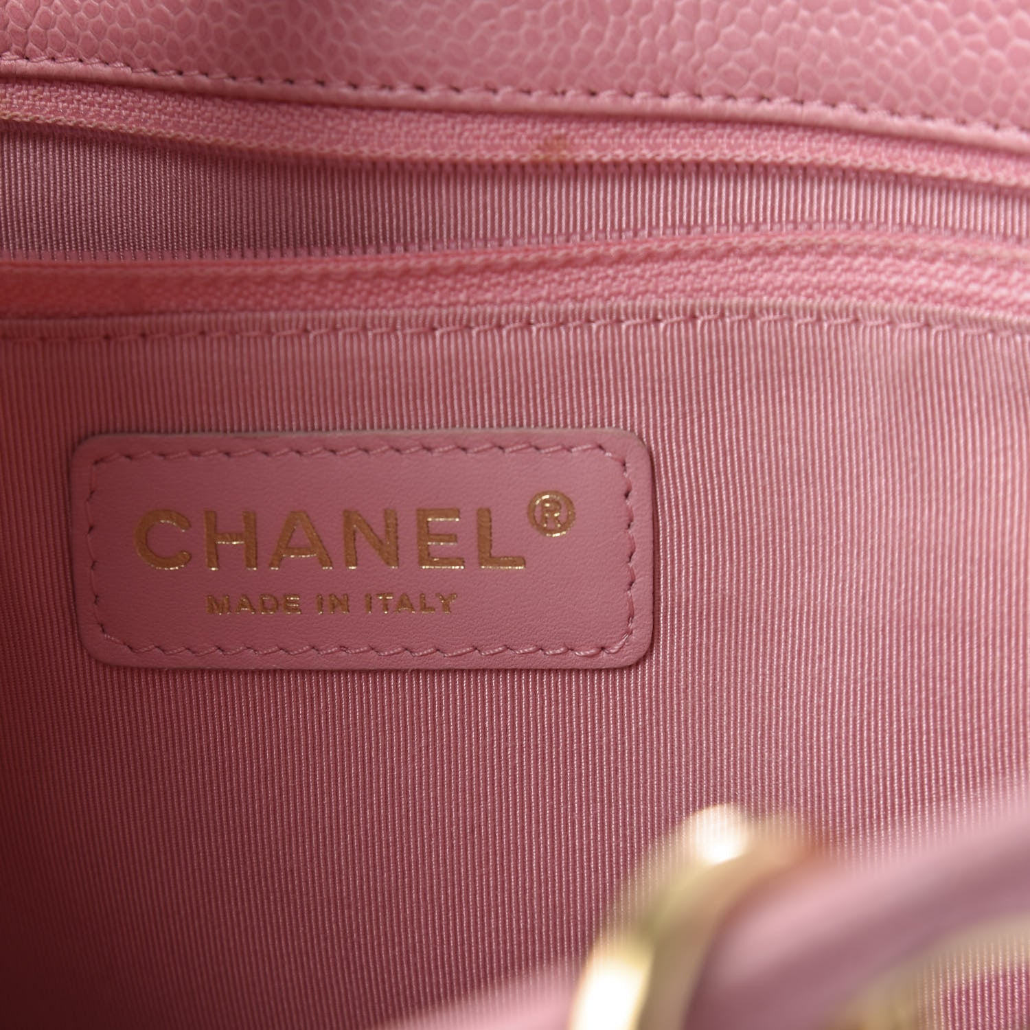 Chanel Caviar Quilted Petit Shopping Tote PST Pink 9 of 10