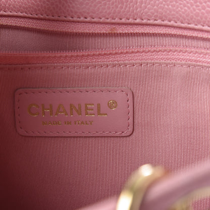 Chanel Caviar Quilted Petit Shopping Tote PST Pink 9 of 10