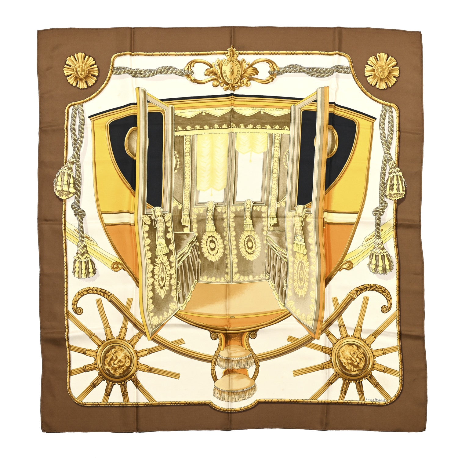 Hermes Silk Coach Scarf 90 1 of 8