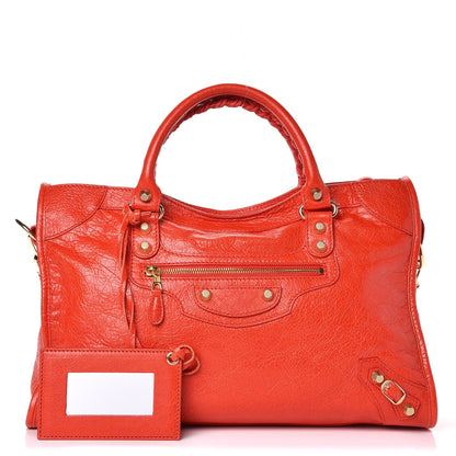 Balenciaga Agneau Giant 12 Gold Hardware City Rouge Coquelicot 1 of 11