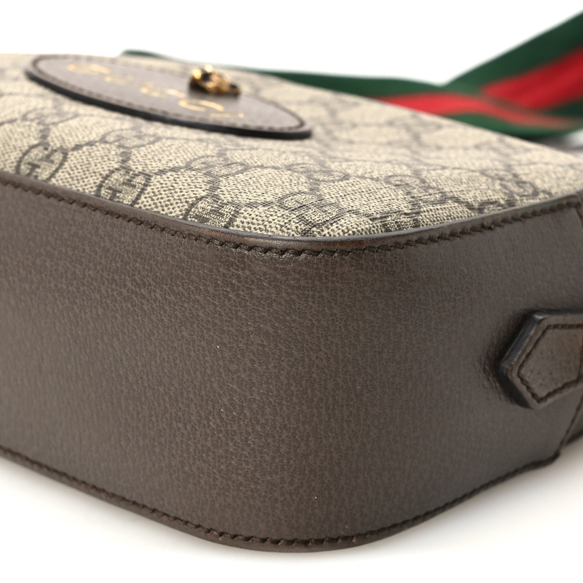 Gucci GG Supreme Monogram Web Neo Vintage Shoulder Bag Beige New Acero Crop 10 of 10