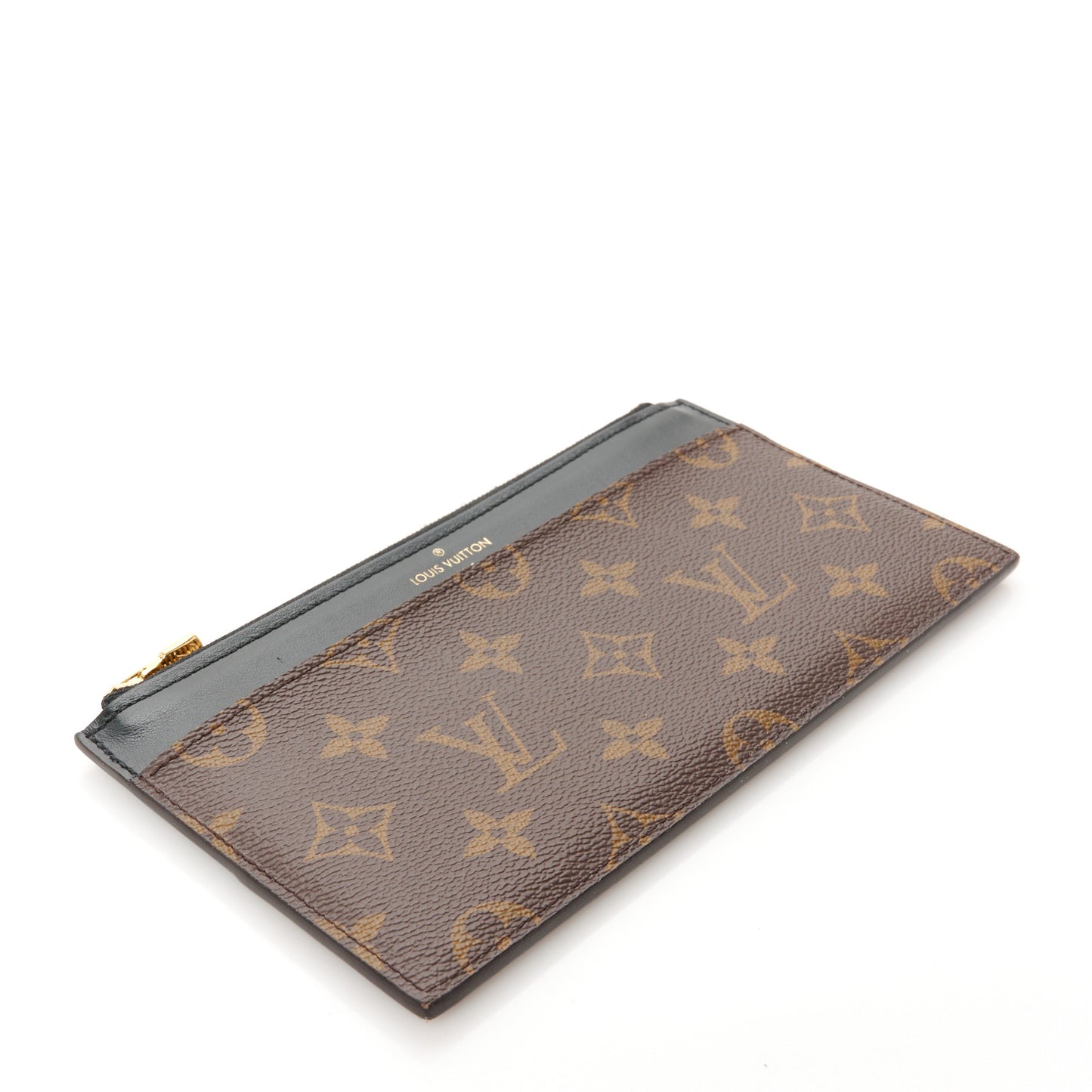 Monogram Slim Purse Black