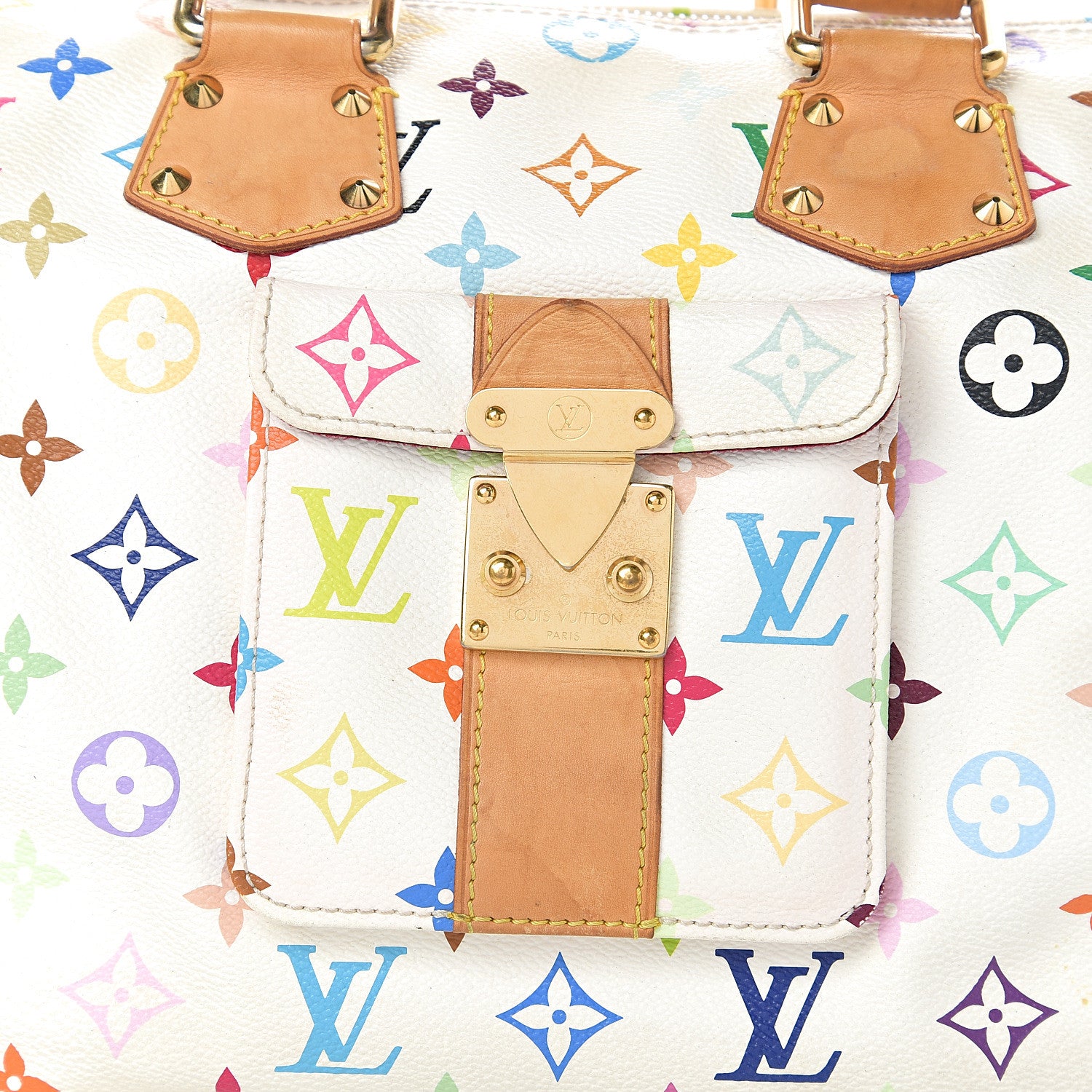 Louis Vuitton Monogram Multicolor Speedy 30 White 8 of 11