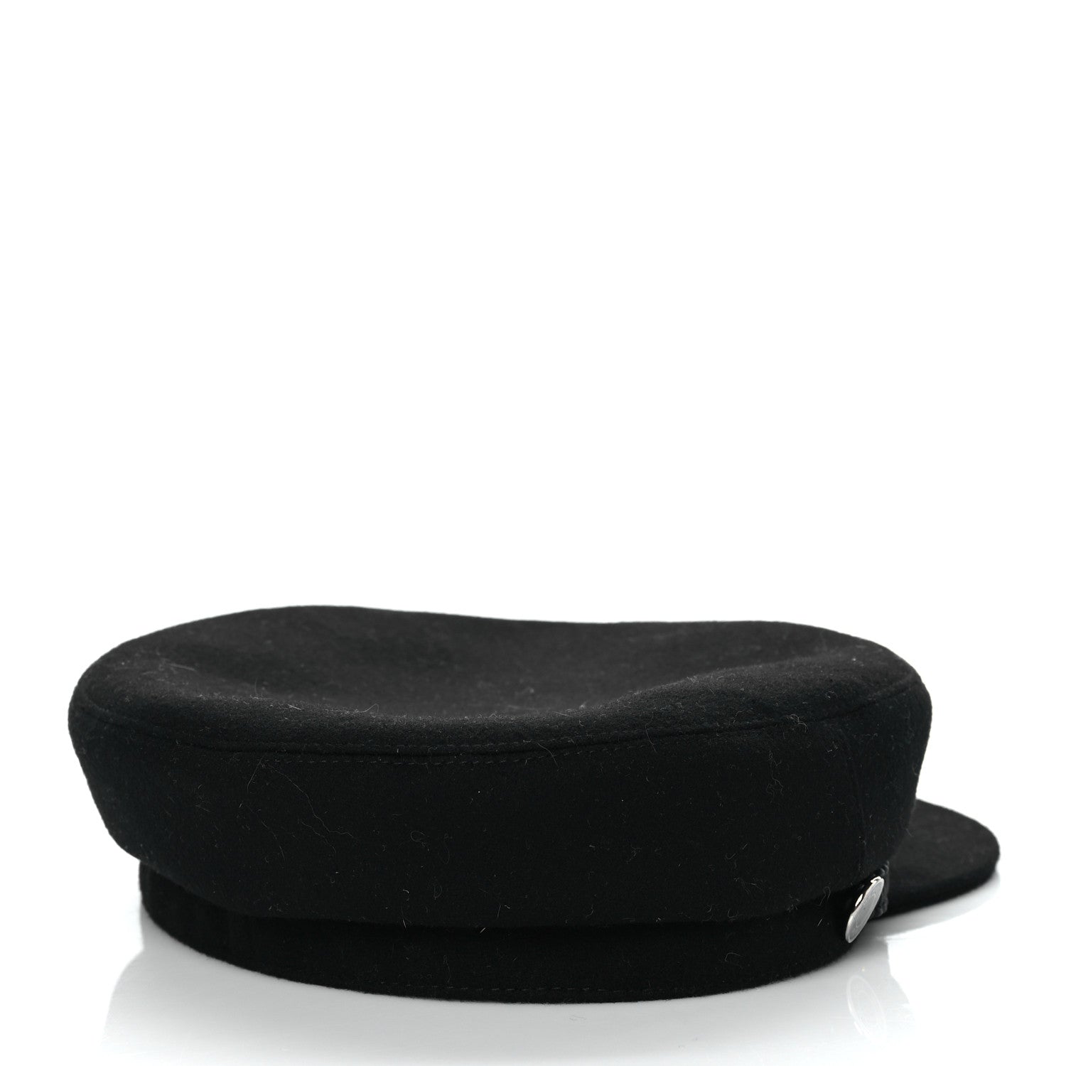 Hermes Cashmere Swift Womens Deauville Cap 58 Black 2 of 7