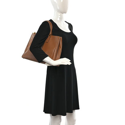 Prada Saffiano Large Galleria Double Zip Tote Caramel 2 of 10