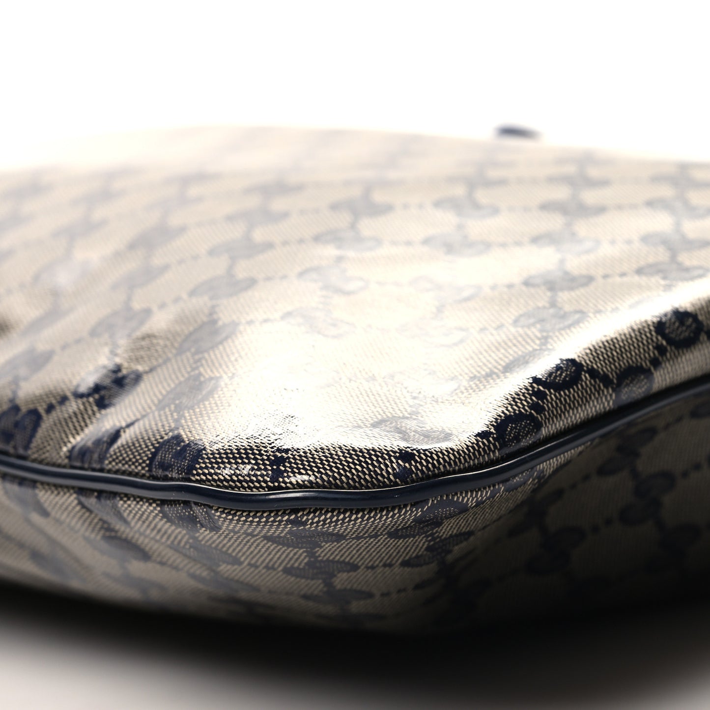 Crystal Monogram Messenger Bag Navy