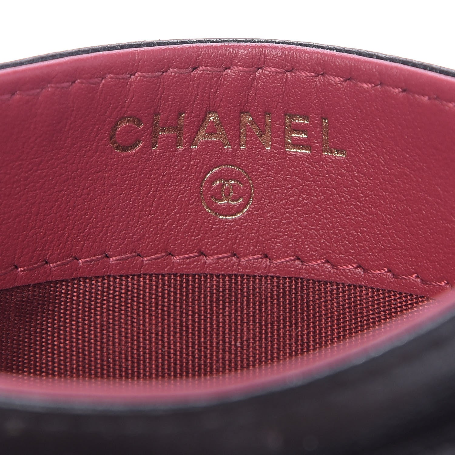 Chanel Shiny Goatskin Quilted Chanel 19 Card Holder Black 6 of 7