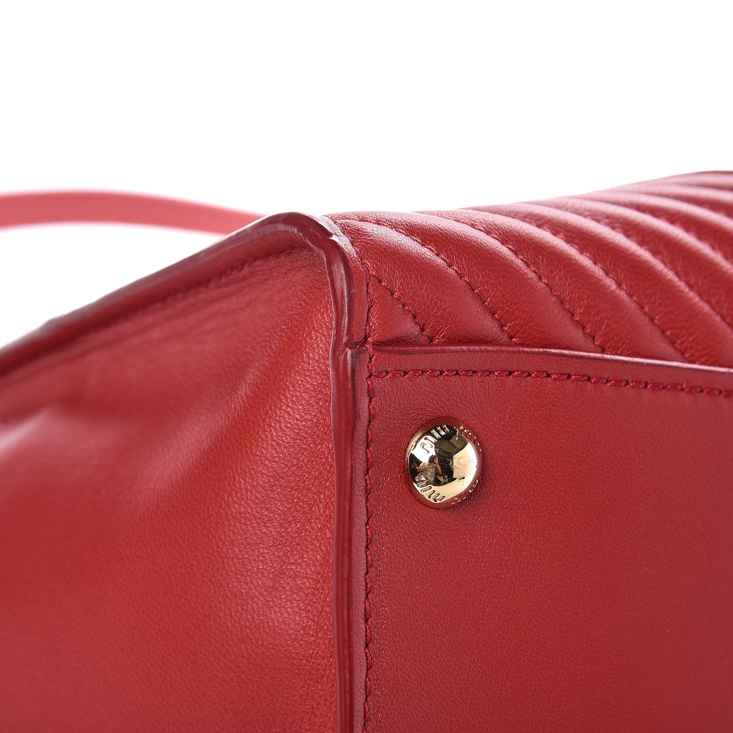 Nappa Matelasse Biker Tote Fuoco
