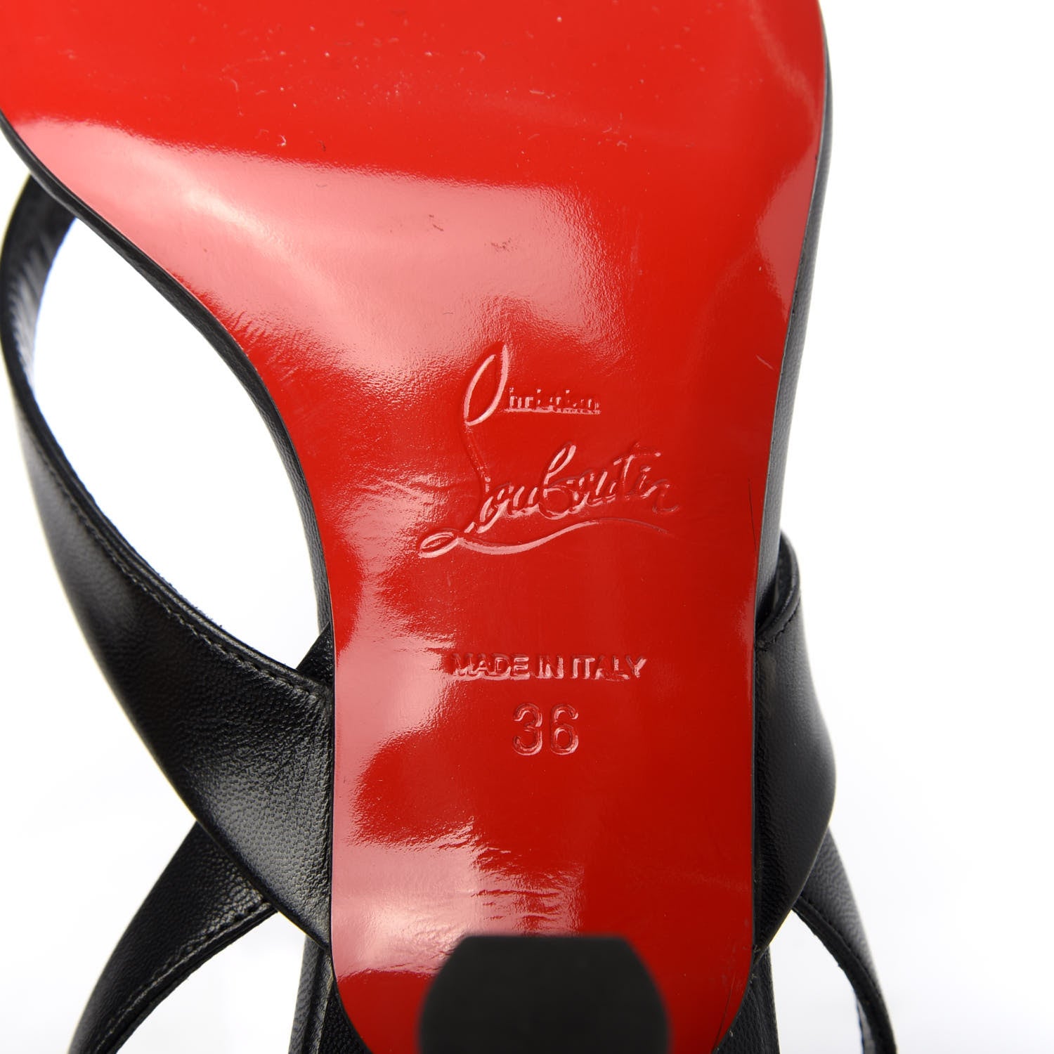 Christian Louboutin Kid Taralita 55 Thong Sandals 36 Black 8 of 9