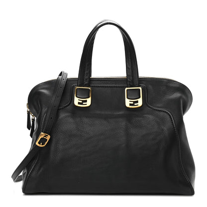 Fendi Vitello Dolce Marmol Large Chameleon Tote Black 1 of 9