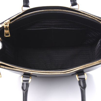 Prada Saffiano Medium Galleria Double Zip Tote Black 5 of 10